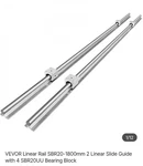 Vevor 2PCS 1800MM Linear Guide Rail Slide 4 SBR20UU Bearing Block. Fixed Price $85.00.