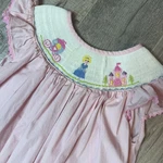 Candy Girls Pink Smocked Bishop Dress Princess Carriage Cinderella 4T. Fixed Price $29.97.
