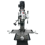 Jet Variable Speed Square Column Geared Head Mill/drill With Newall DP500. Fixed Price $13601.99.