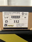 Topaz 3/4" Emt Grounding Bushing Aluminum Zinc Die Cast Silver 10 Pack. Fixed Price $25.00.