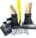 2 Rail Repair 3/4"LEG Base No Weld 1" Broken Posts Slip In It Bolts Covers Pp. Fixed Price $89.95.