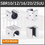4PCS SBR10UU SBR12UU SBR16UU SBR20UU SBR25UU Open Linear Bearing Slide Block. Fixed Price $17.99.