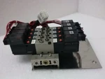 Tel Loader Unit, Smc 10-VZ3223 Pneumatic Assembly W/ 4 Valves, Used. Fixed Price $80.00.
