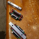 New Lot Of 2 Rare Hiwin Block Carriages Slides W/ Rails Hgw 15CC 140H61 1500HF. Fixed Price $109.99.