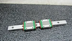 Hiwin (2) MGN15 Miniature Linear Bearing Blocks With 200MM Rail. Fixed Price $75.00.