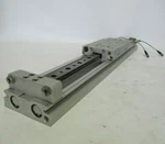 Smc Pneumatic Cylinder With D-M9P Sensors MXW20-250B-M9PSAPC. Fixed Price $699.99.
