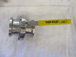 New Topline Top-flo Butterfly Valve 316L S1120 N200312AS08 QN6F298. Fixed Price $379.00.