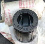 One (1) Thomson SUPER12 Self Aligning Linear Bushing Bearing 3/4" Id New. Fixed Price $35.00.