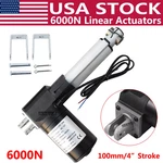 Heavy Duty 6000N 4" Electric Linear Actuator 12V Motor Motion + Brackets. Fixed Price $36.99.