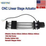 Us Cnc Linear Stage Actuator, Slide Rail 1204 Ball Screw, 100-400MM. Fixed Price $76.50.