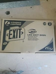 Lithonia Lighting 13M595 White Red Emergency Exit Thermoplastic Led Sign Ll-ex. Fixed Price $31.70.