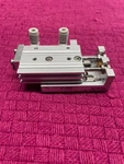 Smc MXS8-20A Pneumatic Air Cyl. Slide W/ 4MM Q.c. Flow Controls Slightly Used. Fixed Price $17.99.