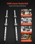 Vevor Linear Guide Kit, HGR20, 2PCS 1000 Mm (39.4 Inch) Motion Rails. Fixed Price $81.90.
