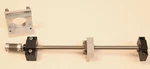 Thk Sx Ball Screw Assembly 10MM 2MM Pitch 10.5"/ 8.5" Motion W/ Motor Bracket. Fixed Price $120.00.