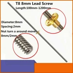 100-1200MM T8 Lead Screw And Brass Nut 2MM Pitch 8MM For 3D Printer Z Axis. Fixed Price $7.99.