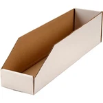 Global Industrial Open Top Corrugated Bin Box 4"W 18"D 4-1/2"H White Lot Of. Fixed Price $40.95.