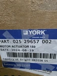 York 025 29657 002 Motor Actuator 150 Usa Seller Fast Free Shipping. Fixed Price $800.00.