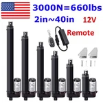 Dc 12V Linear Actuator Heavy Duty 2" 40" Long Stroke 6INCH 8IN 3000N Waterproof. Fixed Price $103.99.