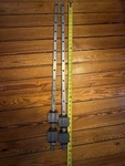 NSK20 915MM Long Linear Rail Set With Four Flanged Carriages. Fixed Price $500.00.