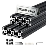 Vevor 6PCS 3030 Aluminum Extrusion 78.74" 2000 Mm Slot Anodized Linear Rail. Fixed Price $133.90.