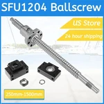 Screw 12MM SFU1204 W/ Ballnut & BF/BK10 End Support L=250MM-1500MM Cnc. Fixed Price $24.99.