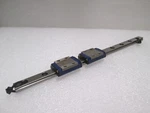 Nsk, PUO9, Linear Bearing Guide Block W/ Rail, Used. Fixed Price $45.00.