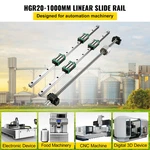 Linear Guide Rail, 2PCS HGR20-1000MM Slide + 1PCS RM1605-1000MM Bal. Fixed Price $125.93.