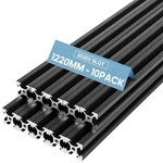 Aluminum Extrusion V Slot 2020 10PCS 1220MM Black Linear Rail Fahkns European. Fixed Price $154.99.