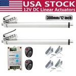 2PCS High Speed 12" Linear Actuators W/ Remote Control Heavy Duty 14MM/S 220LBS. Fixed Price $89.99.