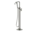 Jacuzzi NW55826 Floor Mounted Tub Filler With Metal Lever Handle, Brushed Nickel. Fixed Price $434.99.