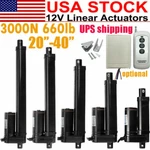 Dc 12V Linear Actuator With Remote Optional 3000N 2" 40" 6INCH 4IN Heavy Duty. Fixed Price $97.99.