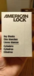 American Lock Key Blanks And Cylinders Six Sets New Box APT2001KA Sku 76443. Fixed Price $24.50.
