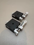 Optosigma TADC-401S, 40X40MM Ball Bearing, X-axis Stage, Side Micrometer, 2 Pcs. Fixed Price $60.00.