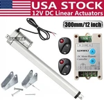 Dc 12V 12" Inch Linear Actuator W/ Wireless Remote Controller For Electric Power. Fixed Price $56.99.
