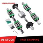 HGR20 Linear Guide Rail HGH20CA Block+ SFU1605 Ball Screw BF12/BK12 Kit Cnc 3D. Fixed Price $112.00.