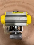 Nos Apollo AS075 Spring Return Pneumatic Actuator + 1" CF8M Ss Npt Ball Valve. Fixed Price $475.00.