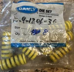 Danly 9-1206-36 Yellow Springs, 1.5" Long X 3/8"ID 3/4" Od (lot Of 8). Fixed Price $28.00.