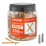 Vevor Wood Screws Anti-rust 3-IN Outdoor Deck 350PCS T25/TORX Star Drive. Fixed Price $31.99.