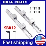 2PCS Linear Rail Guide Shaft Rod 300MM-1500MM 4PCS SBR12UU Bearing Blocks. Fixed Price $43.00.