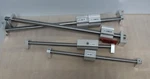 Misumi Pillow Blocks With Rods Of LHBB12, LHBBW12 And 3 LHBB16. Fixed Price $75.00.