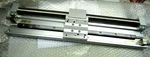 Smc CY1F25L-400A Magnetically Coupled Rodless Cylinder Slide 400MM Stroke. Fixed Price $800.00.