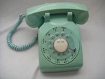 Vintage Bell Model 500 Aqua Blue Rotary Phone + Volume Controle. Fixed Price $72.88.