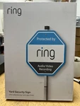 Ring Security Yard Sign Ultra- Reflective With Satin Finish 5565. Fixed Price $24.00.