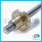 12MM T12X2 Lead Screw Trapezoidal Acme W/ Brass Nut Up To 1M. Fixed Price $9.00.
