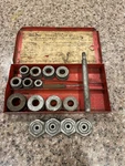 Vintage Snap-on Blue-point A-157A Bushing Driver Set Usa Metal Box (incomplete). Fixed Price $58.50.