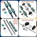 HGR15 HGR20 HGR25 Linear Guide Rail + SFU1605 SFU1204 Ball Screw Kit For Cnc 3D. Fixed Price $66.00.