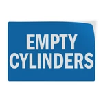Horizontal Vinyl Stickers Empty Cylinder Hazard Sign Flammable Industrial. Fixed Price $19.99.
