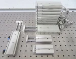 C198725 Lot 11 Smc Air Cylinder Linear Actuator (8) CXSJM15-75 (2) CXSJM10-40. Fixed Price $200.00.