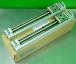 (2) C198329 Smc MXY6-150 Air Slide Table Pneumatic Linear Actuator Stage. Fixed Price $129.99.