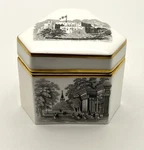 Royal Worcester Triangular Bone China Trinket Box No. 3866 Made England. Fixed Price $25.00.